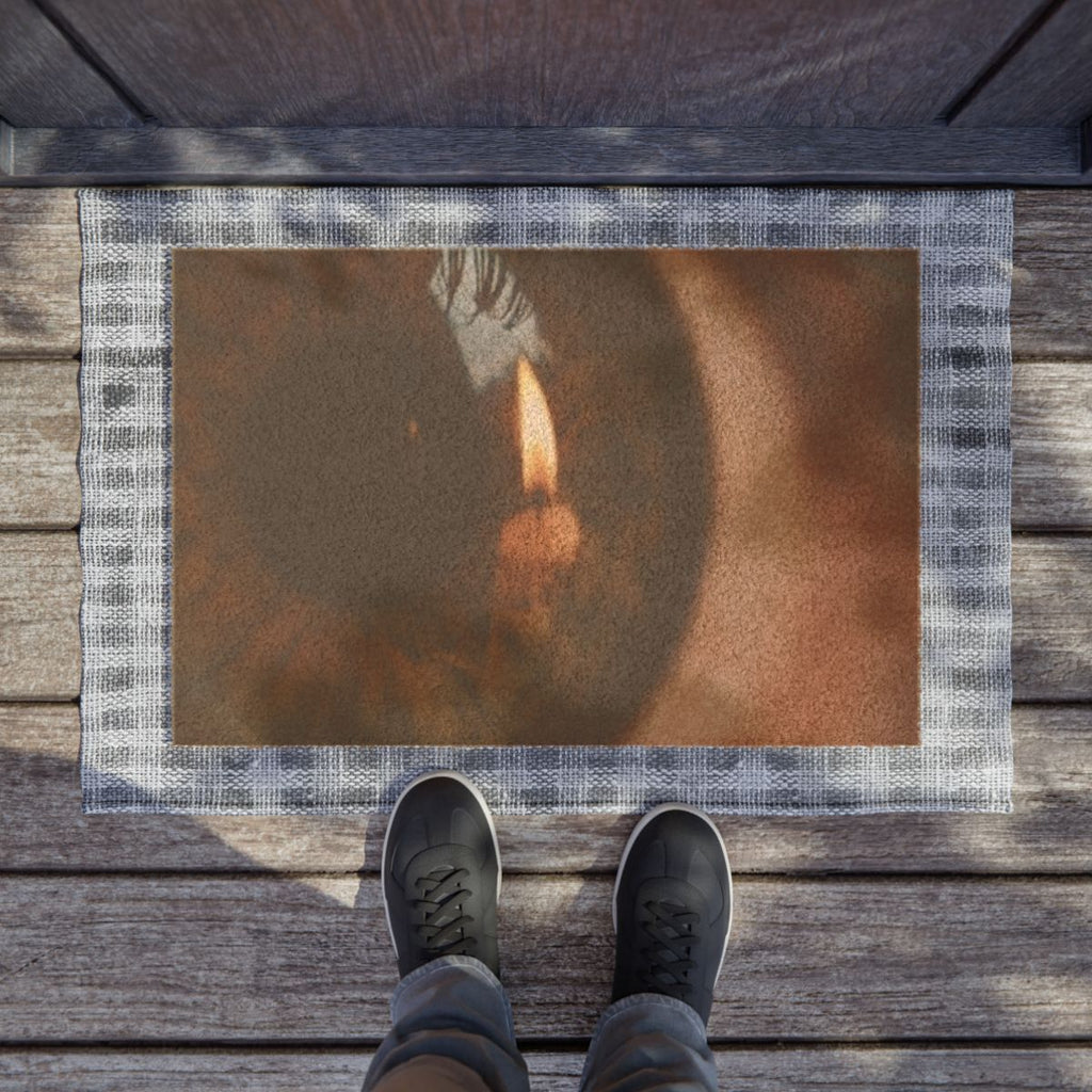 Doormat - Amber Iris Reflection Fine Art Print | Echovira...