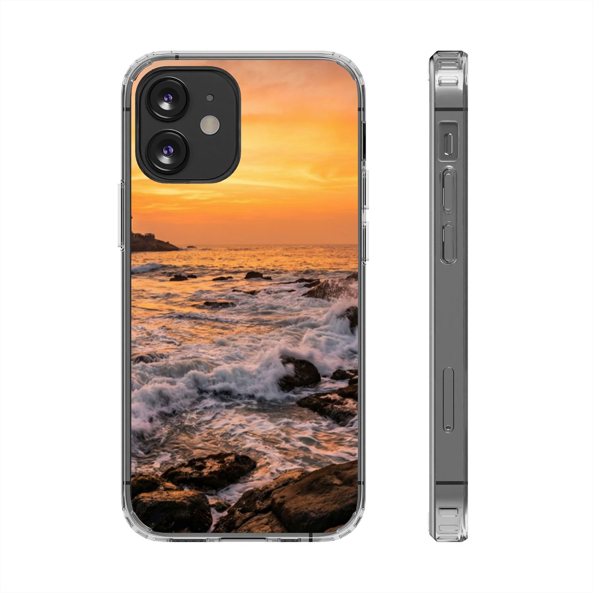 Clear Impact-Resistant Cases - Clear Phone Case - Golden...