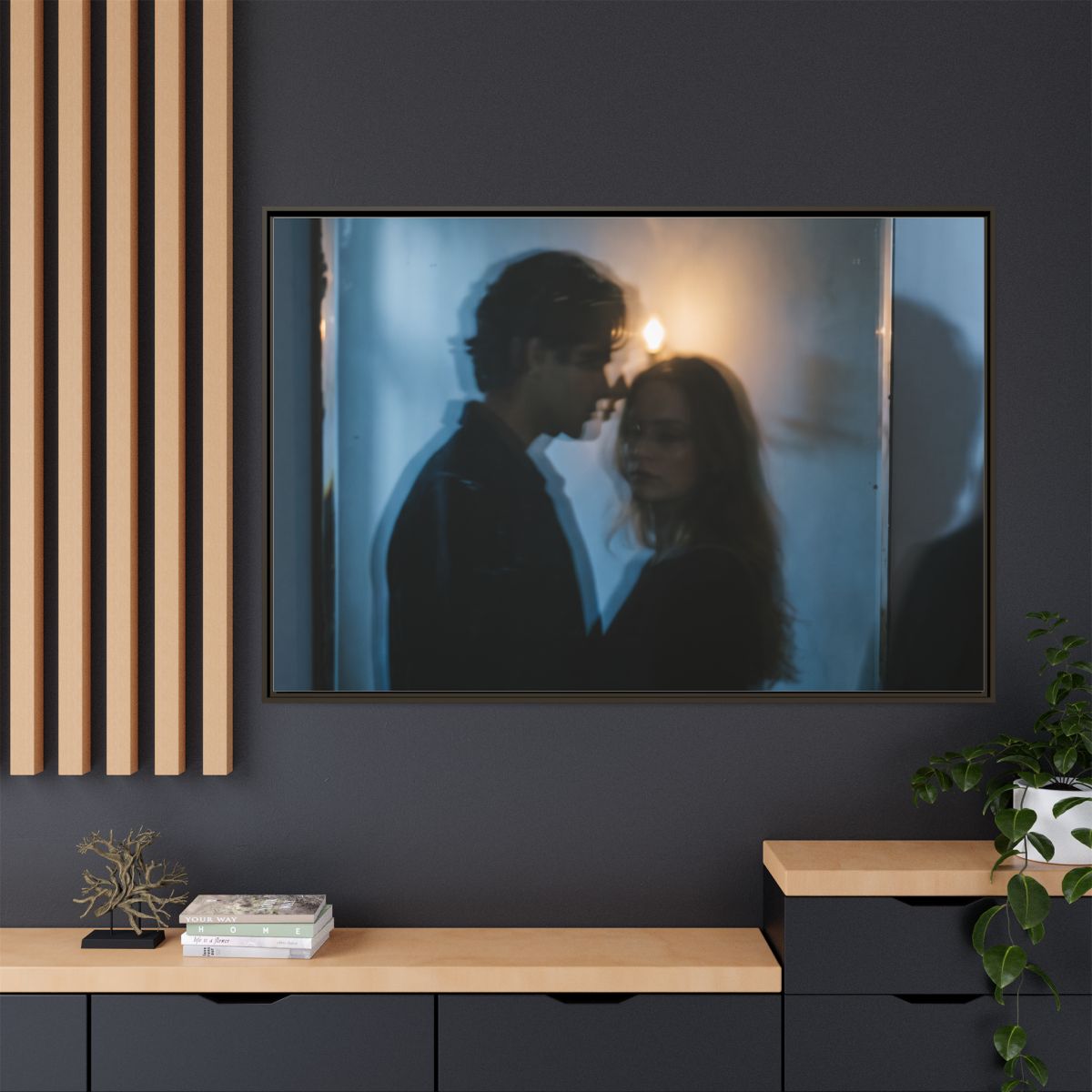 Matte Canvas, Framed - Midnight Reflections Matte Canvas......