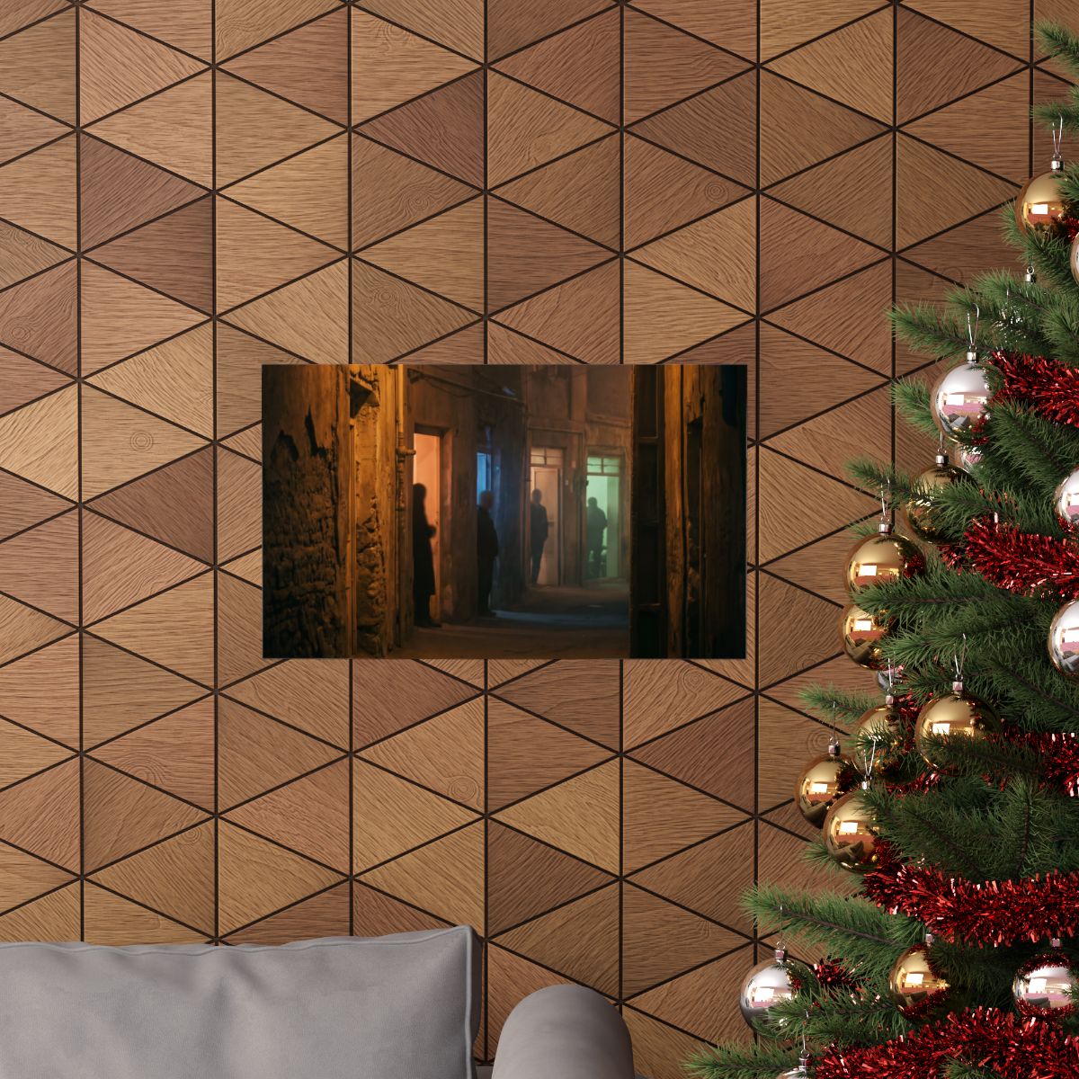Matte Horizontal Posters - Shadowed Alleyway Mystery Art......