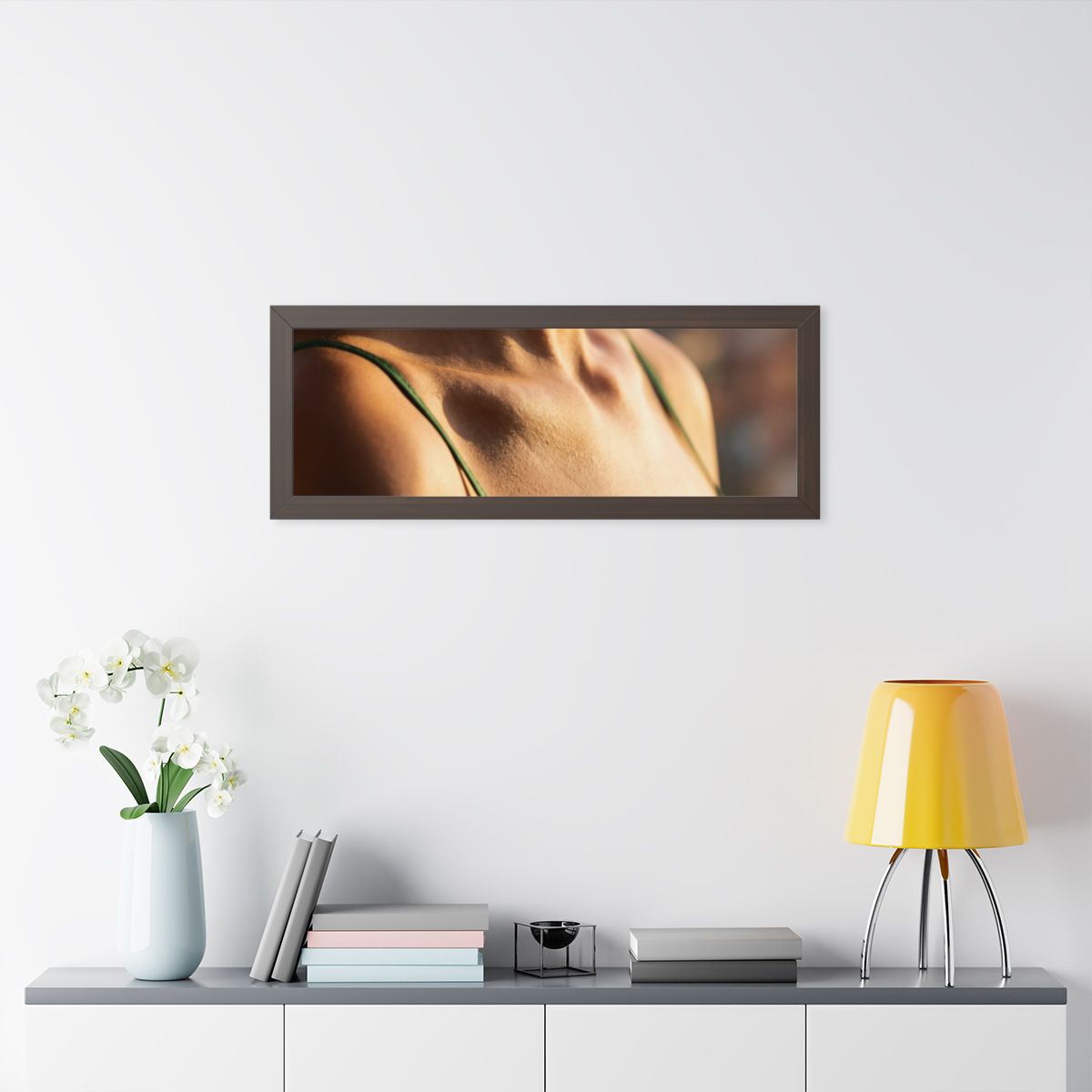Framed Horizontal Poster - Golden Hour Glow - Minimalist......