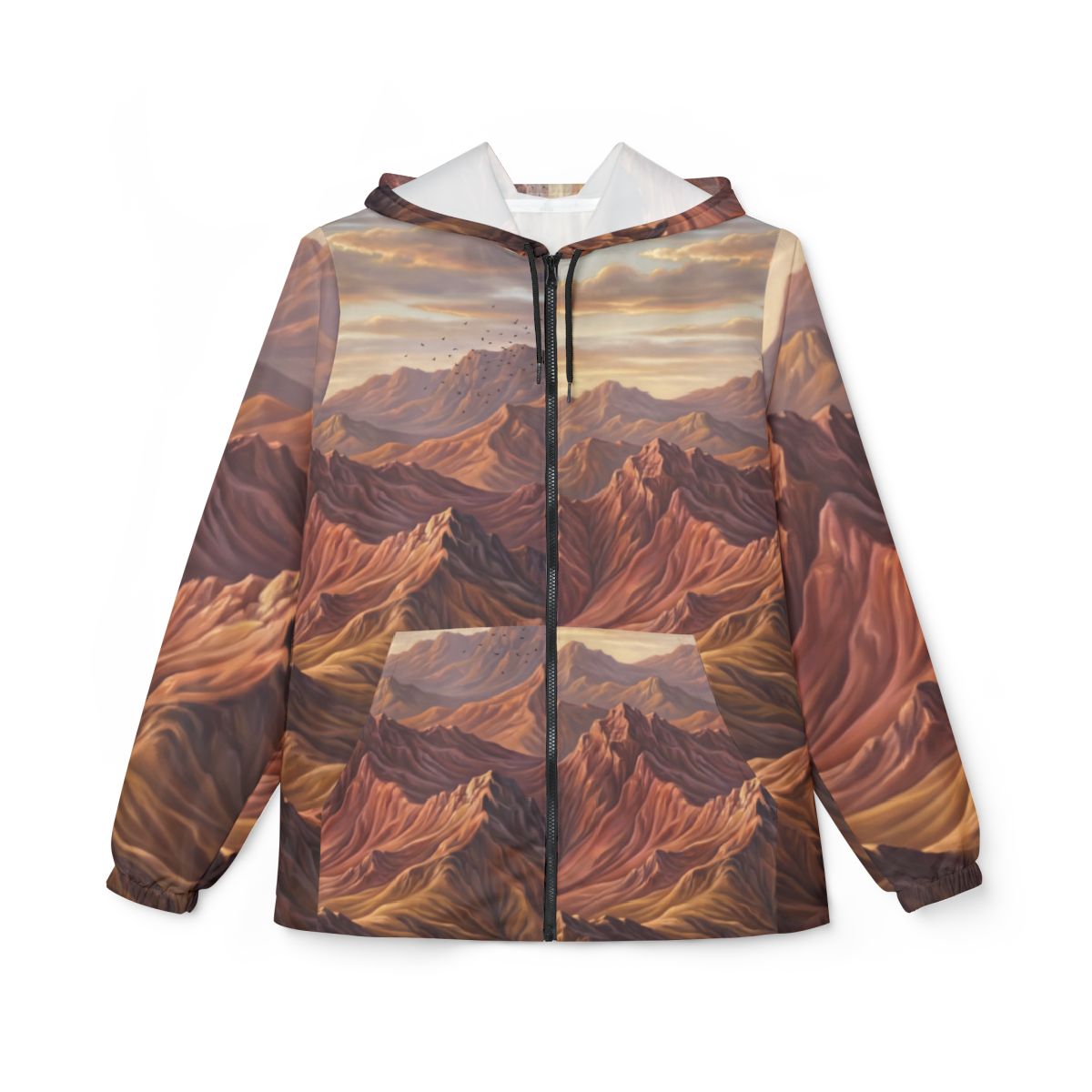 Desert Sunset Windbreaker Jacket for Women