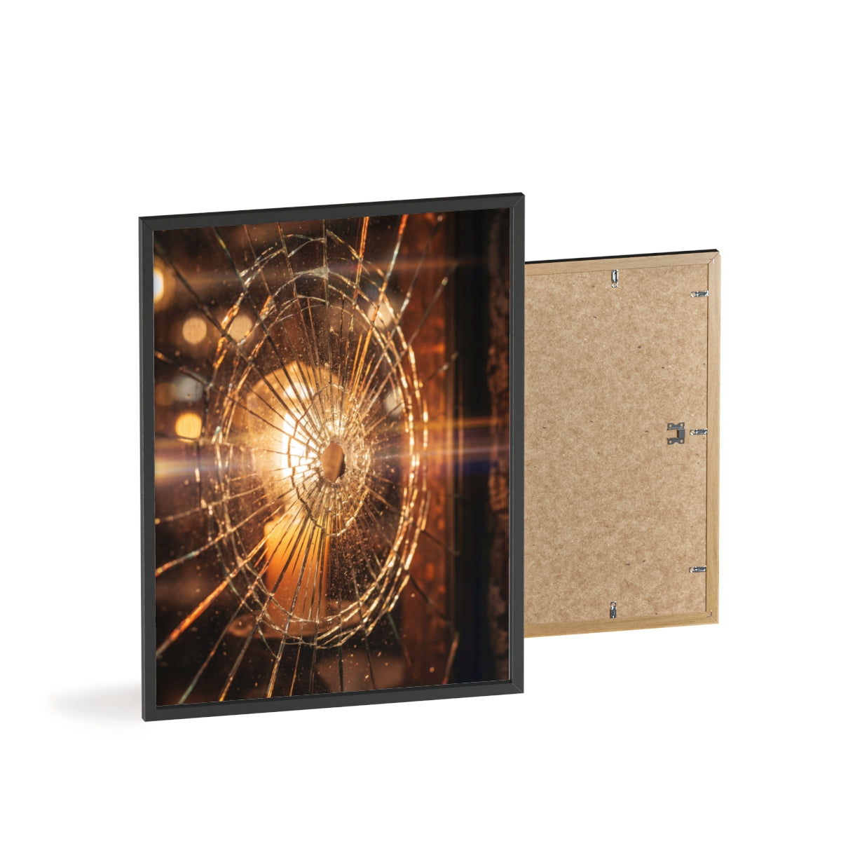 Wood Framed Poster - Cinematic Fracture