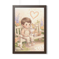 Framed Vertical Poster - Tender Garden Friendship Storybook...