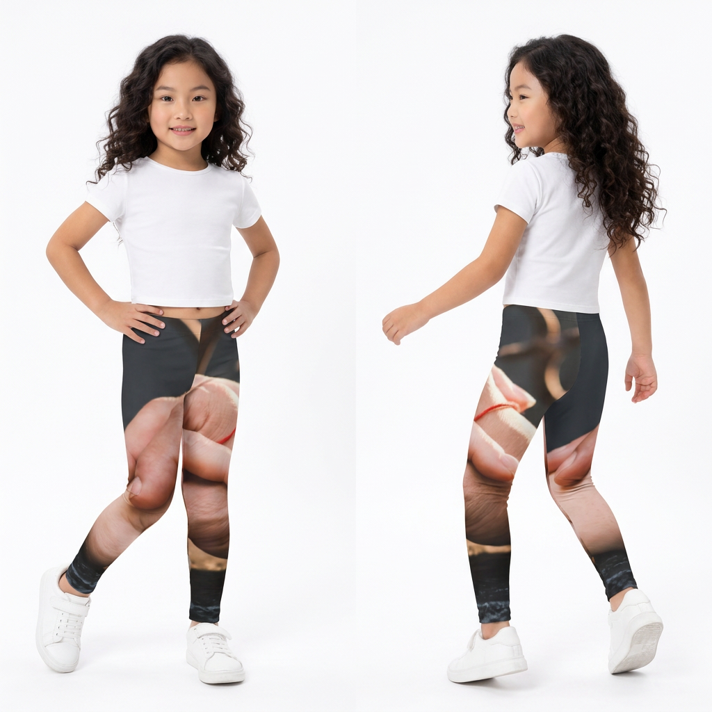 Leggings para niños manos e hilo rojo del destino