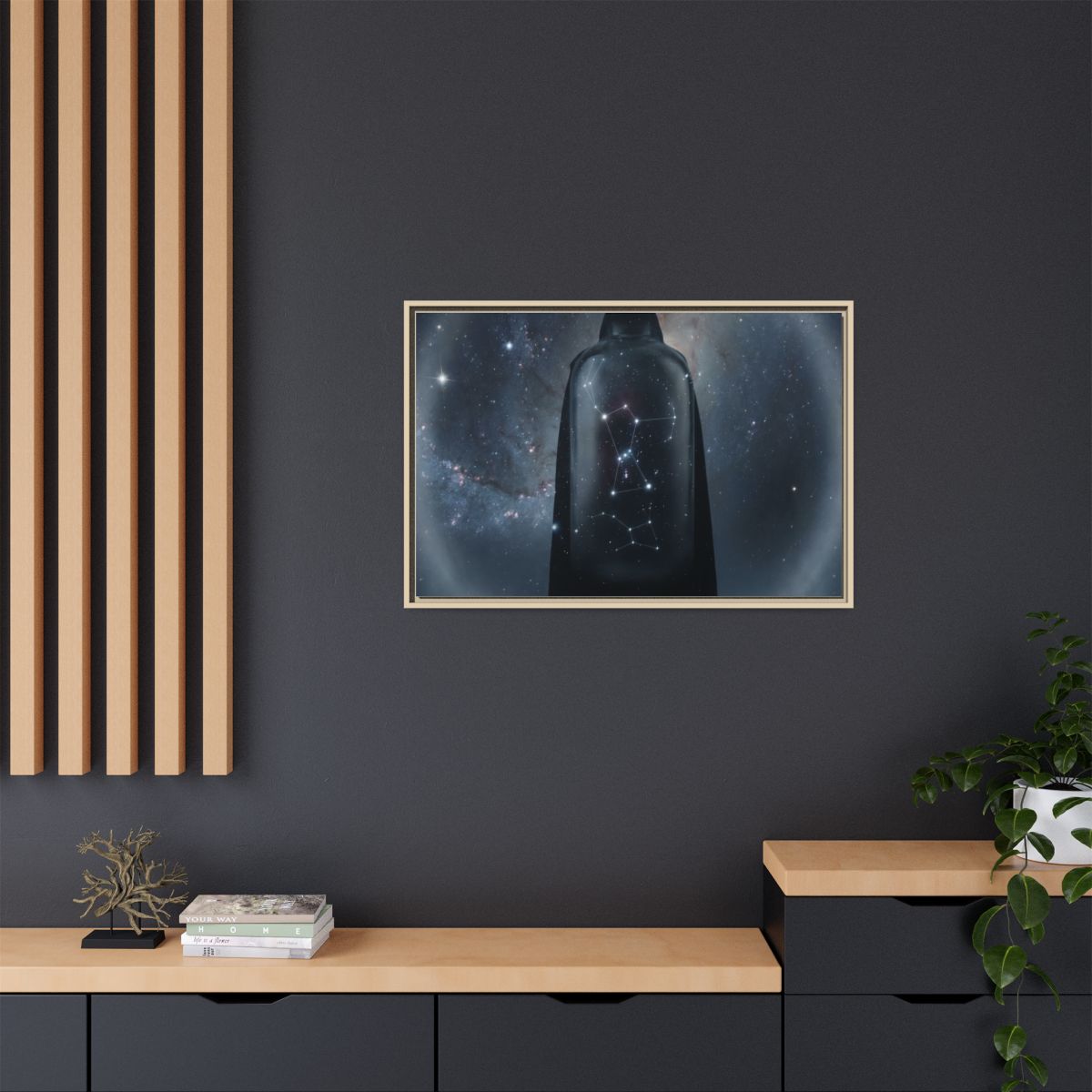 Framed Matte Canvas - Cosmic Sentinel — Natural / 1.25"... |...