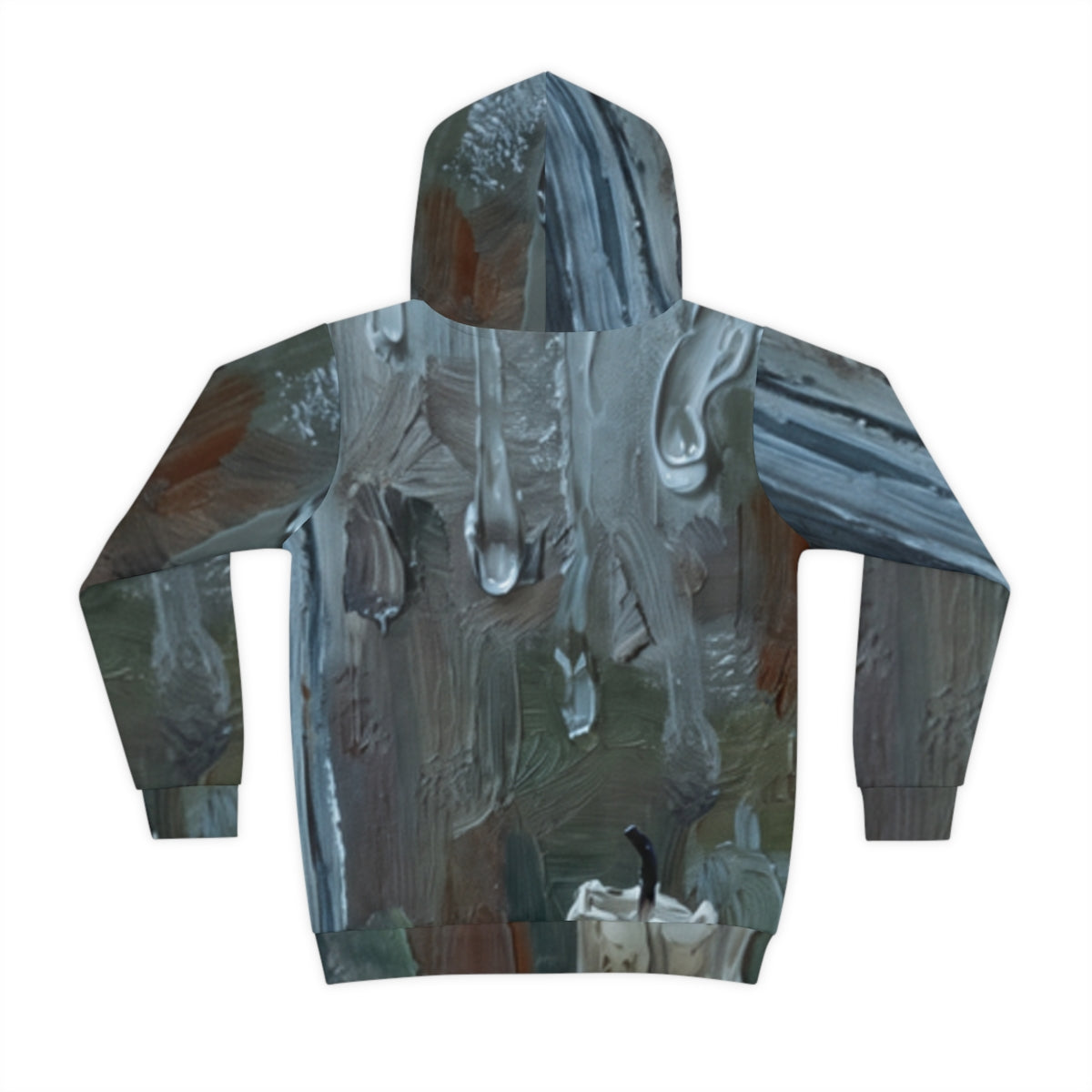 Kids Hoodie Melting Candle Rainy Window Art