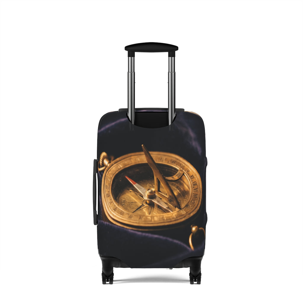Antique Brass Sundial Compass Luggage Cover