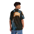 Men's Hawaiian Shirt - Midnight Reflections - Moody Casual...