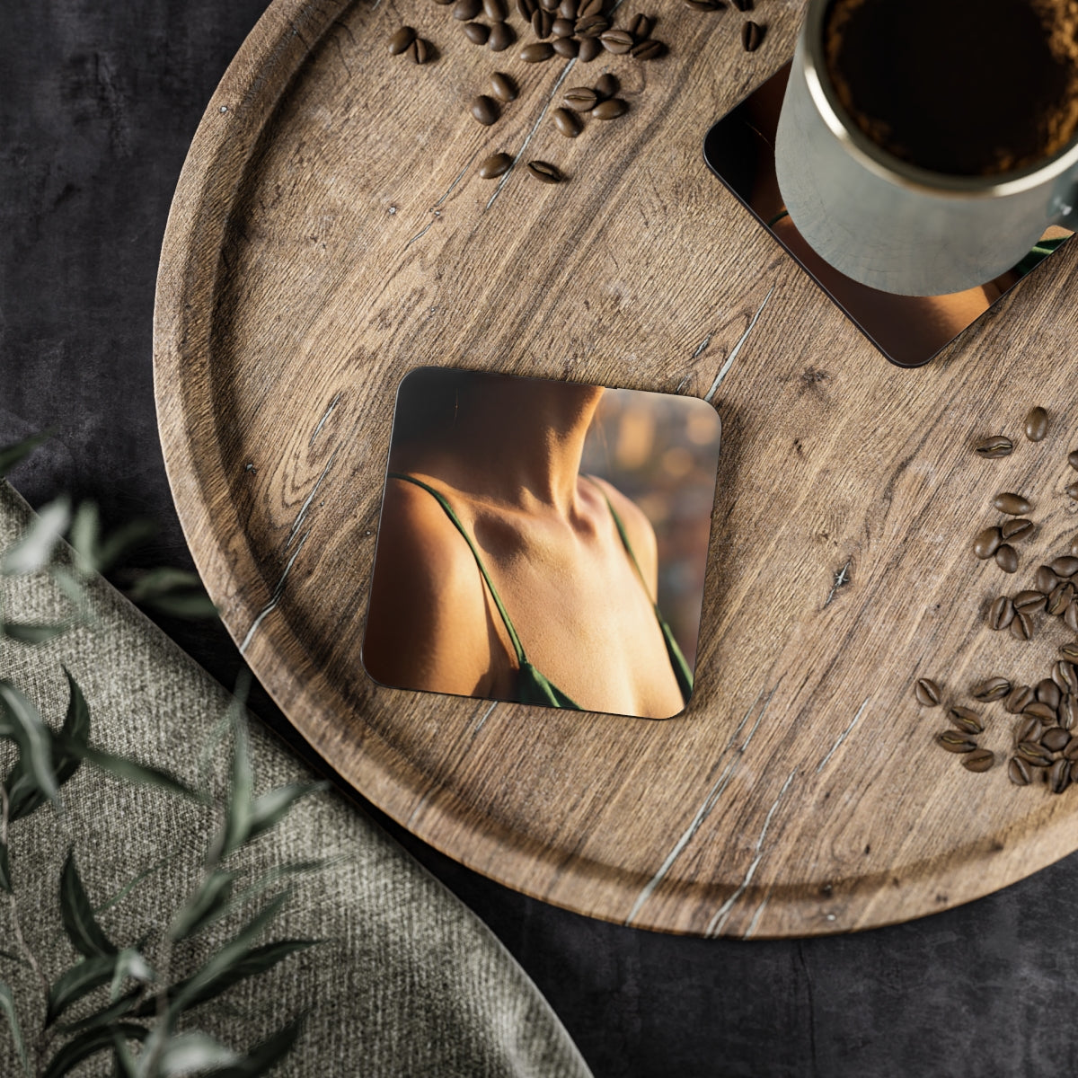 Coasters - Sunlit Emerald Table Accents