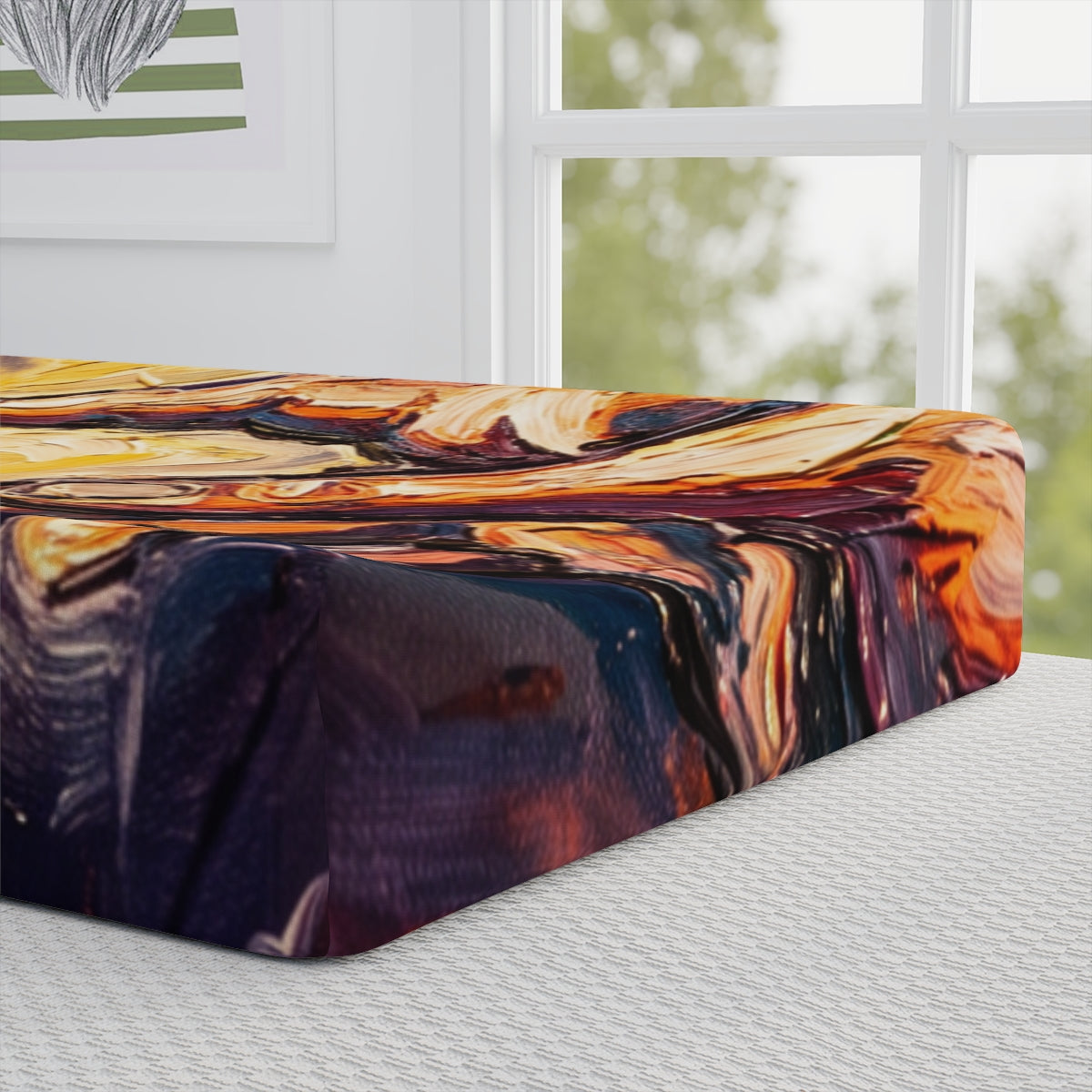 Housse de matelas à langer Mains cosmiques