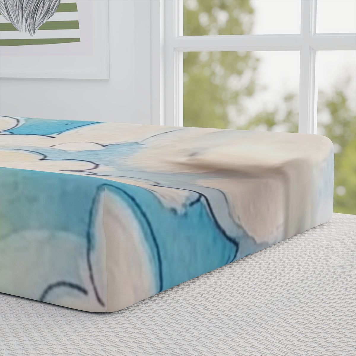 Changing Pad Cover - Starry Clouds | Echovira Gallery