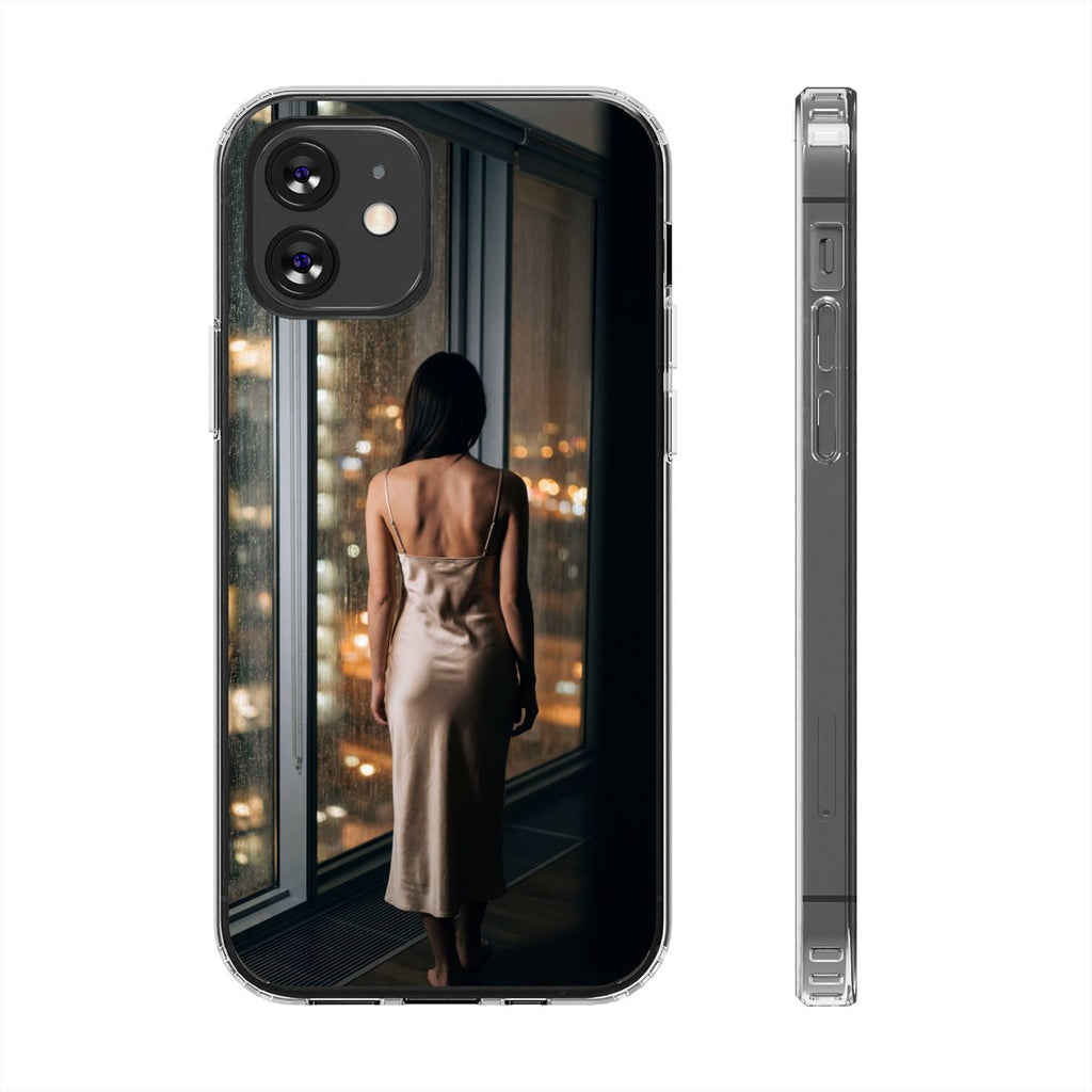 Clear Impact-Resistant Cases - Clear Phone Case - Rainy Mood...