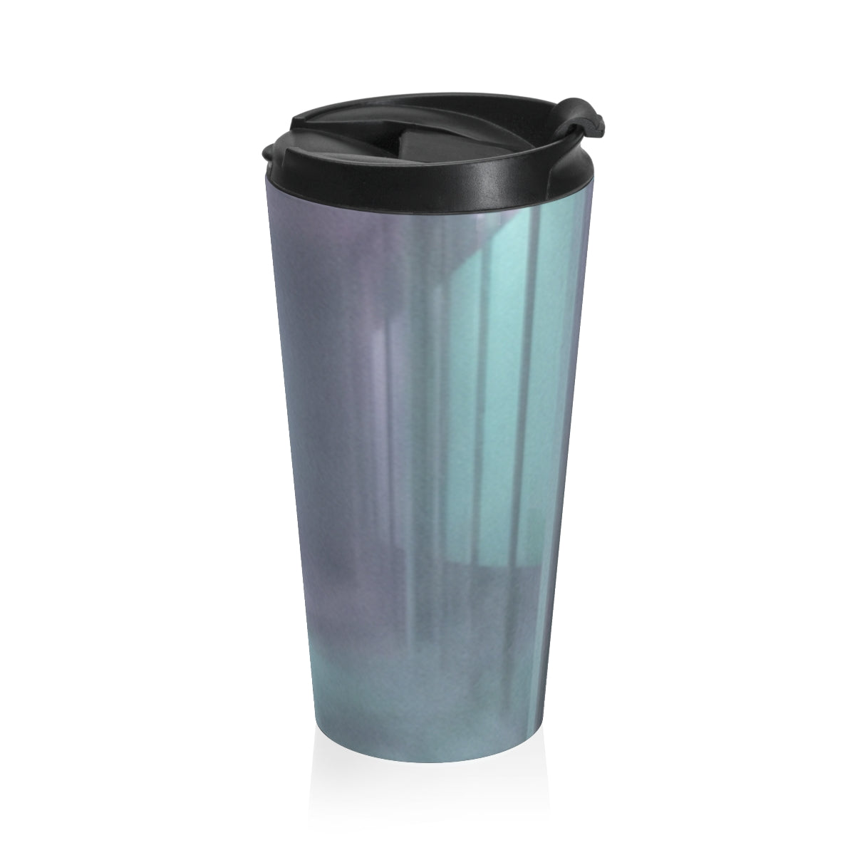 Stainless Steel Travel Mug - Liminal Corridor Fog Art Print...