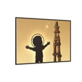 Matte Canvas, Framed - Dreaming Under Crescent Moon... |...