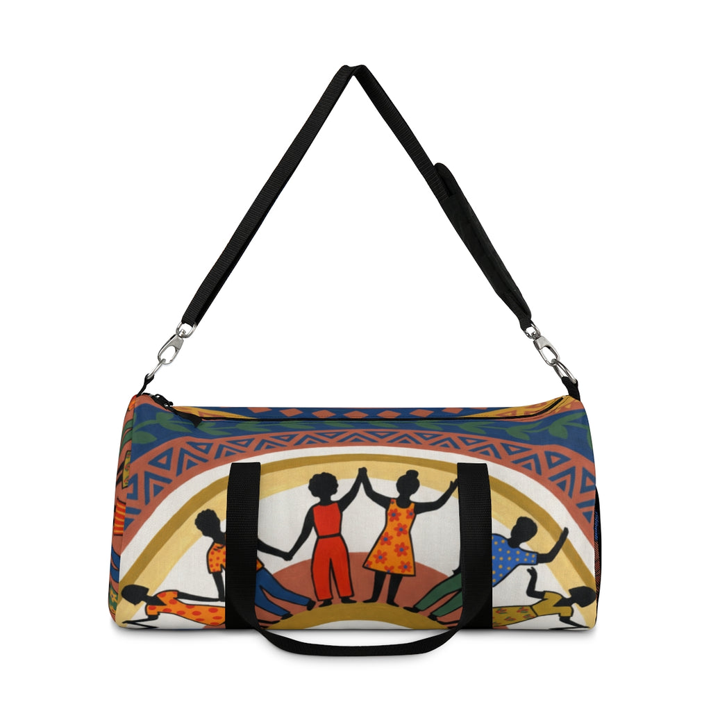 Duffel Bag - Unity Mandala Folk Art | Echovira Gallery