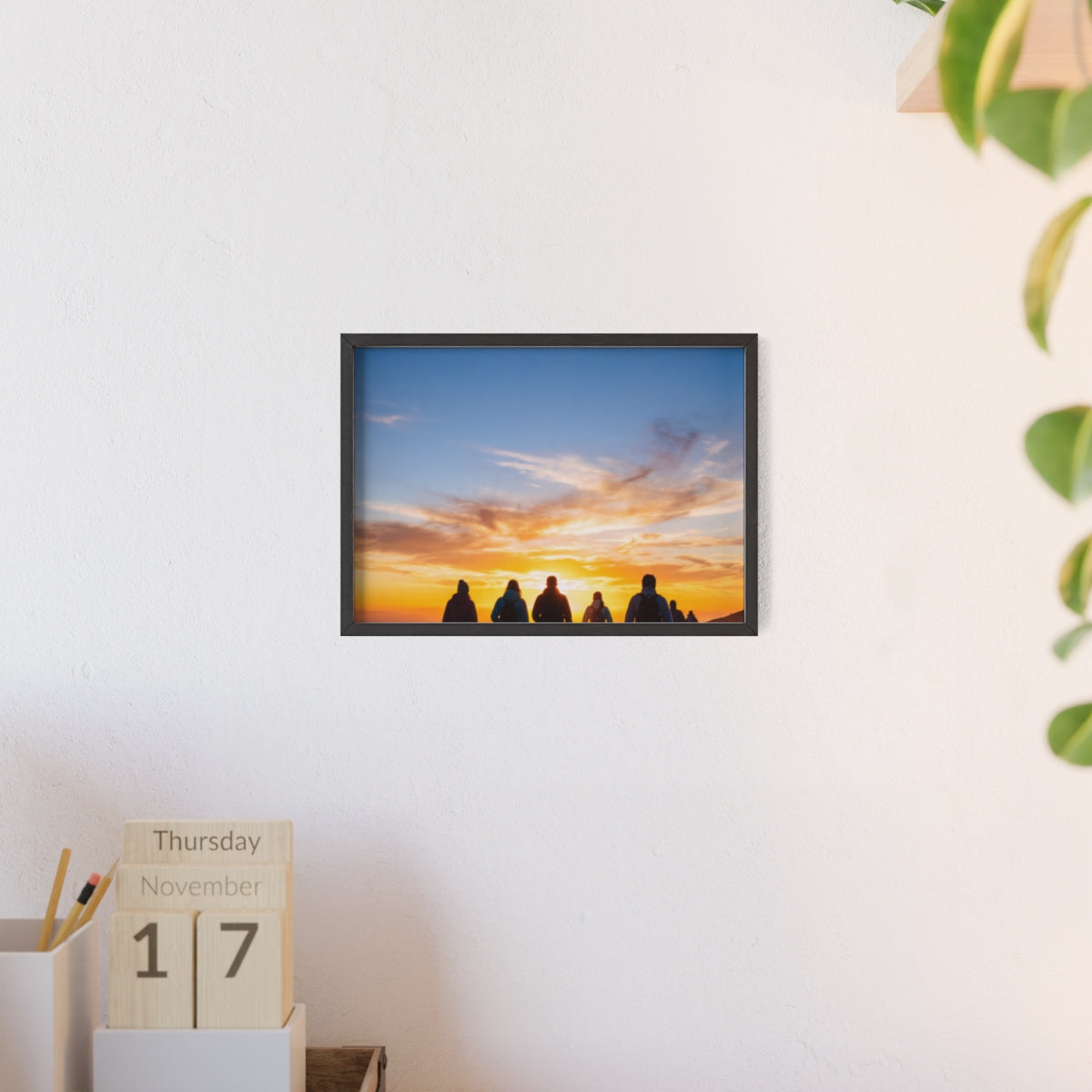 Posters with Wooden Frame - Sunrise Journey