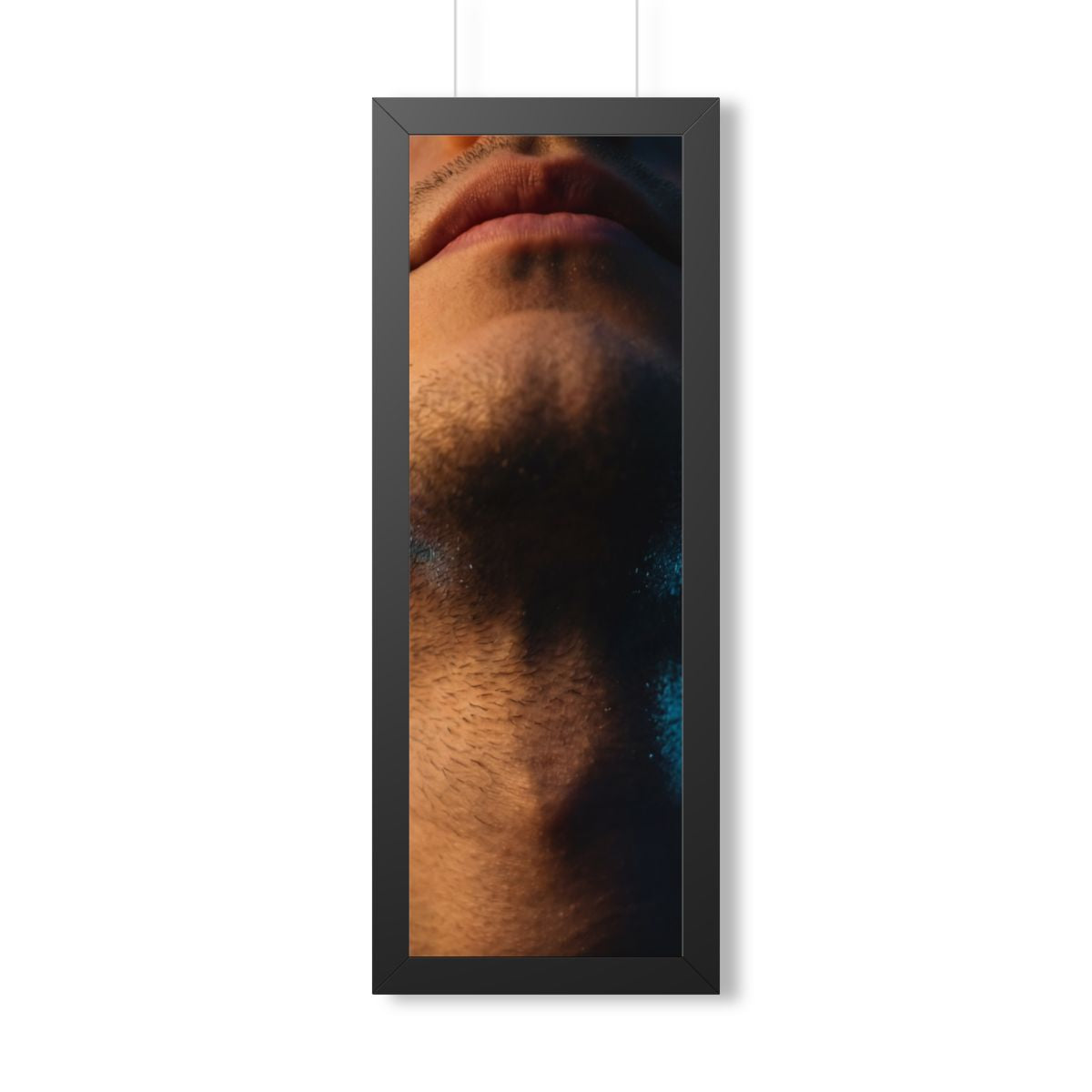 Framed Vertical Poster - Neon Horizon Portrait — Black... |...