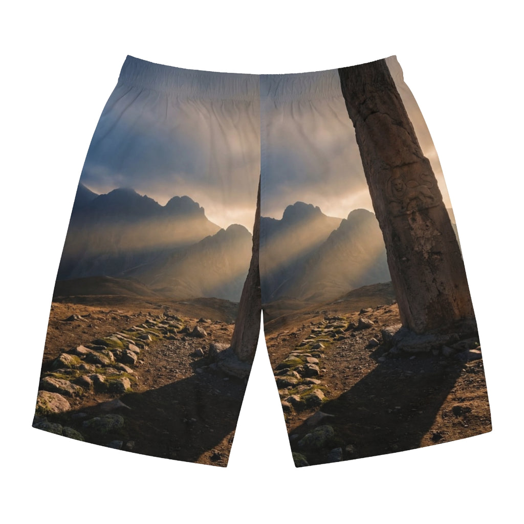 Men's Board Shorts - Mystic Monolith Ancient Persian... |...