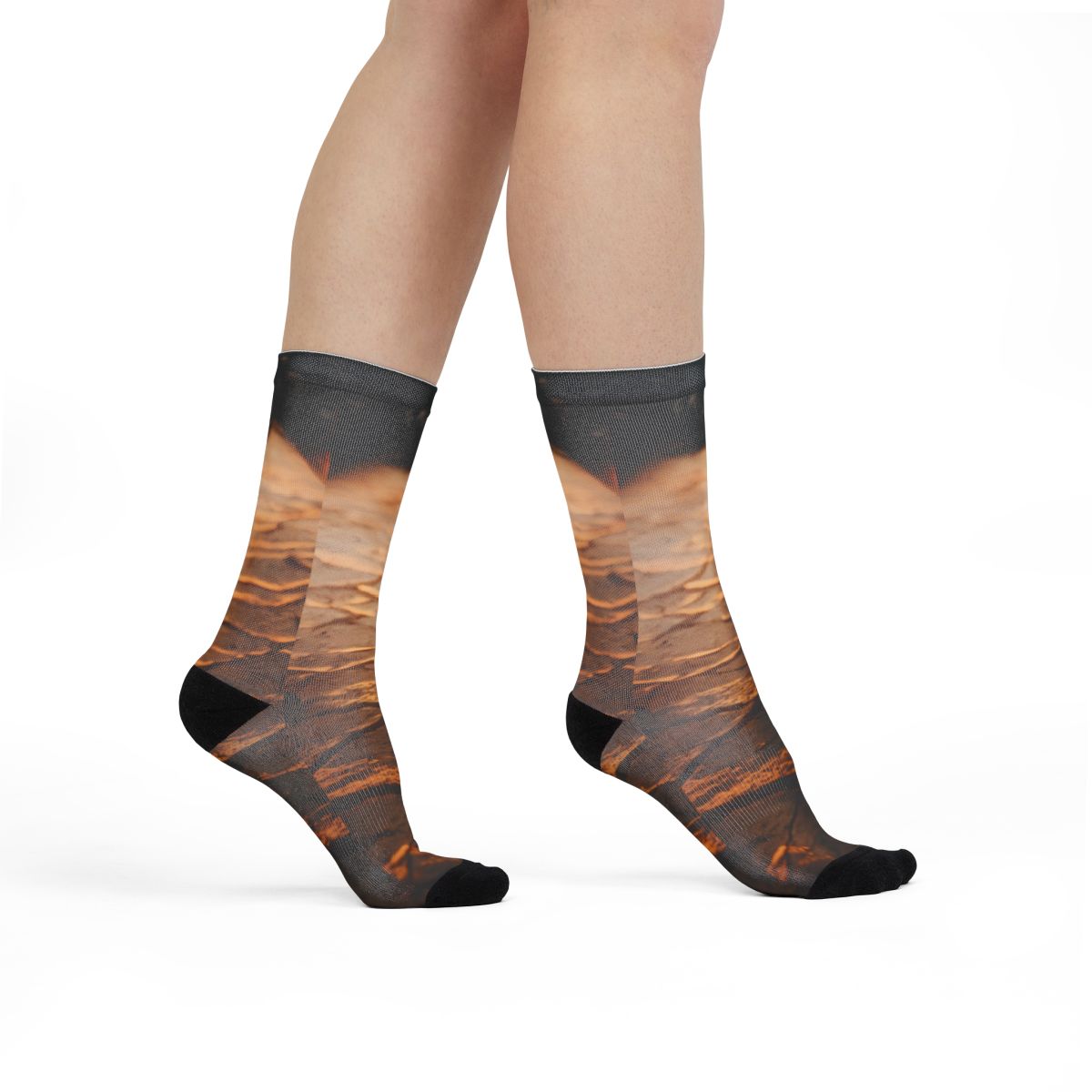 Sublimation Socks - Cracked Earth Socks | Echovira Gallery