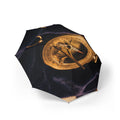 Foldable Umbrella with Antique Sundial Art
