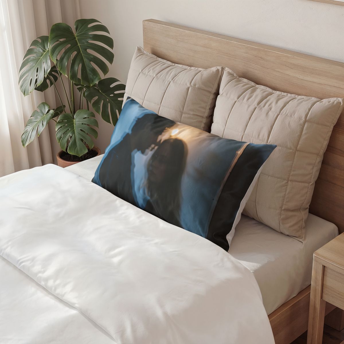 Midnight Reflection Pillow Sham - Moody Bedroom Decor |...