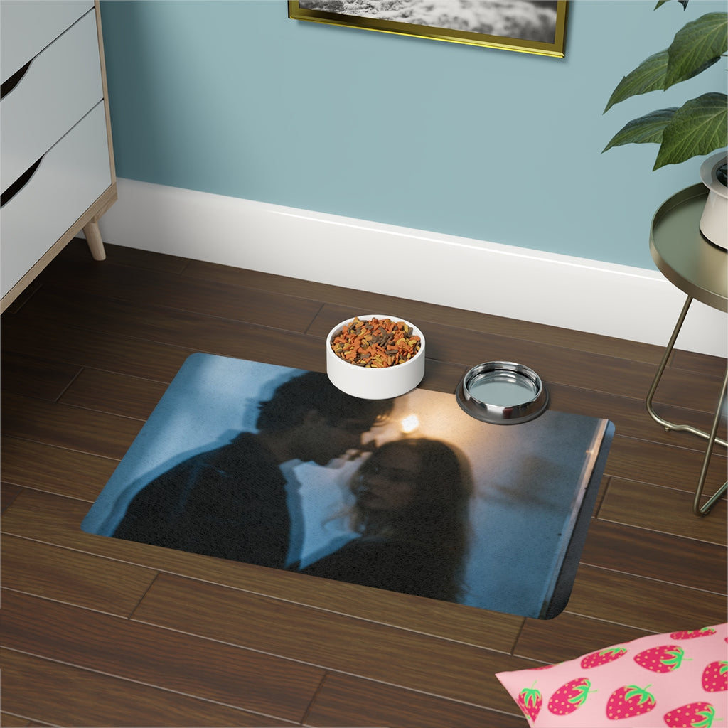 Midnight Reflections Bowl Mat - Cozy Pet Food Mat | Echovira...