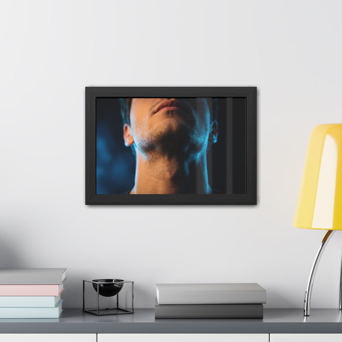 Framed Posters - Neon Shadows Cinematic Portrait Art (10×8...