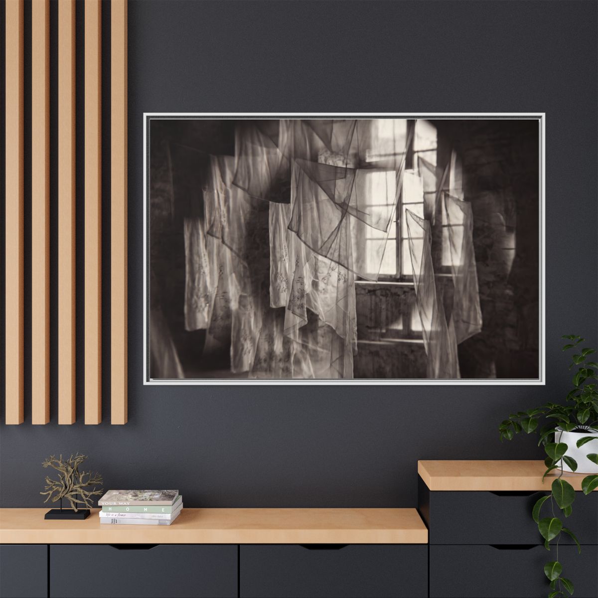 Matte Canvas Framed - Spectral Veils (10×8, 12×9, 14×11... |...