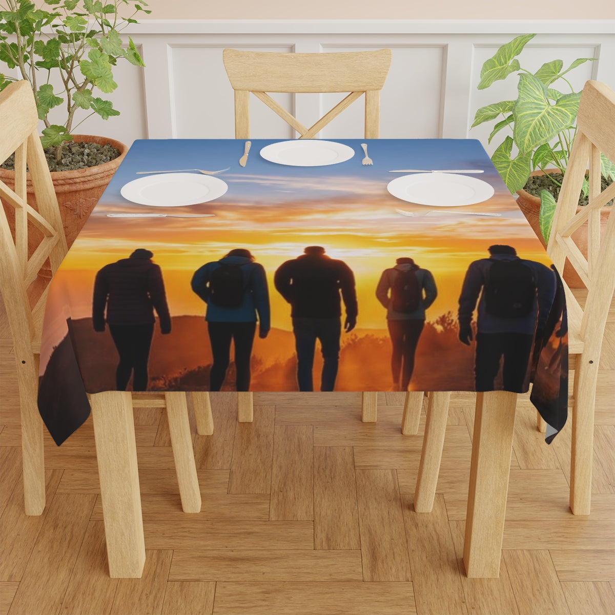 Tablecloth - Golden Hour Panorama | Echovira Gallery