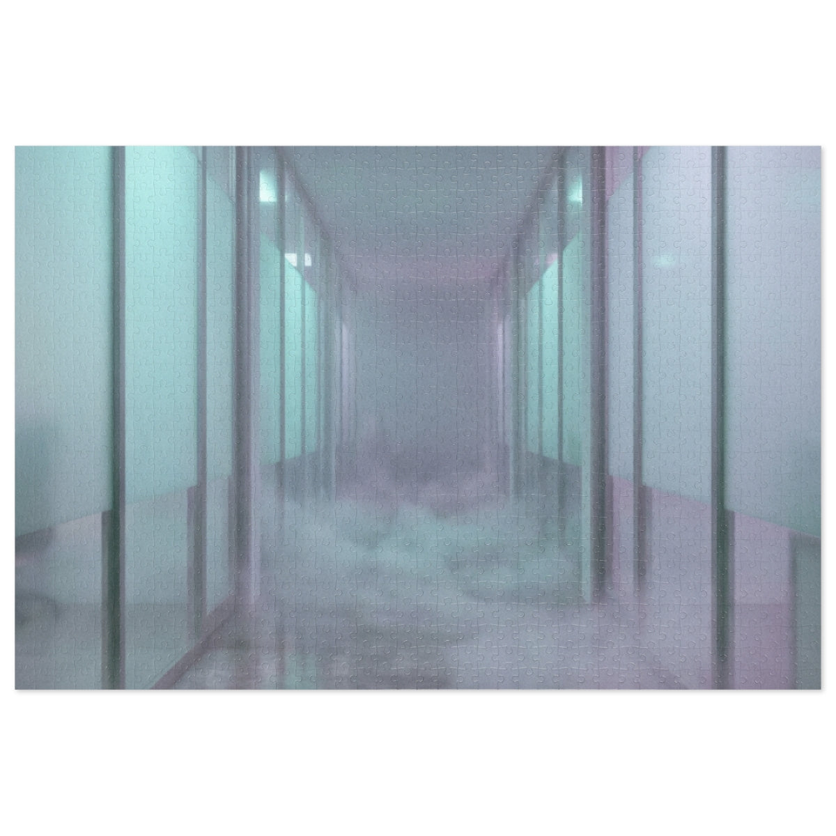 Jigsaw Puzzle with Tin - Liminal Corridor Fog Art Print (30...