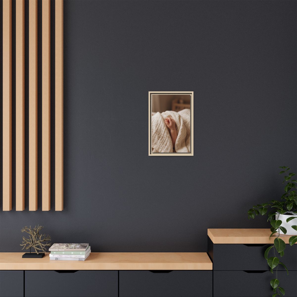 Matte Canvas, Framed - Neutral Nursery