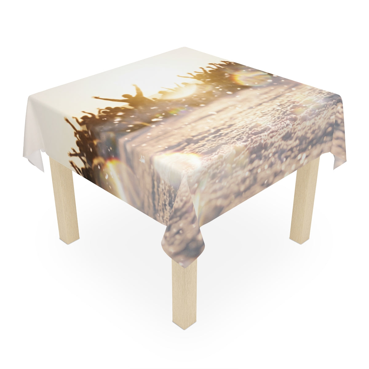 Golden Hour Crowd Celebration Tablecloth