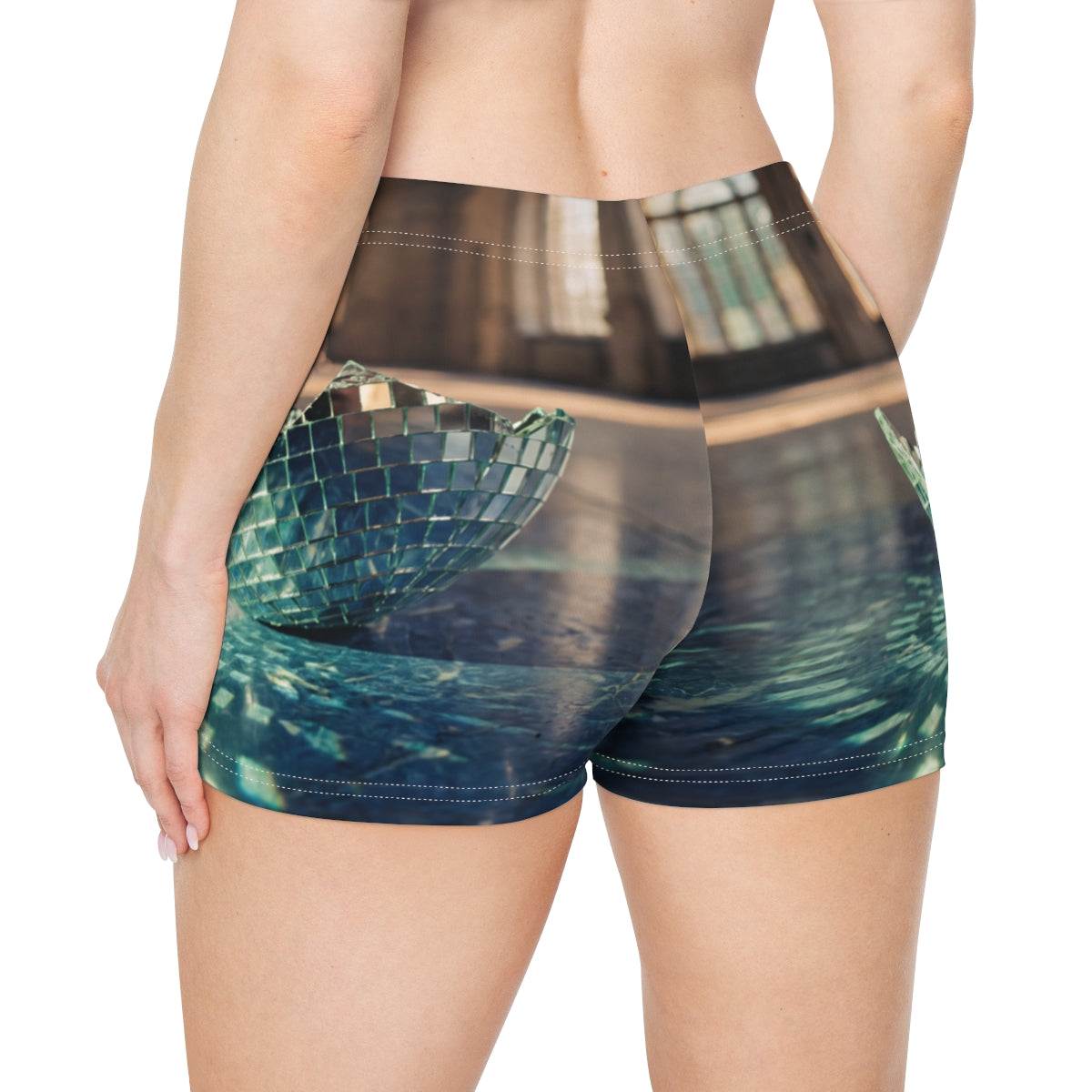 Women's Shorts - Shattered Disco Reflections | Echovira...