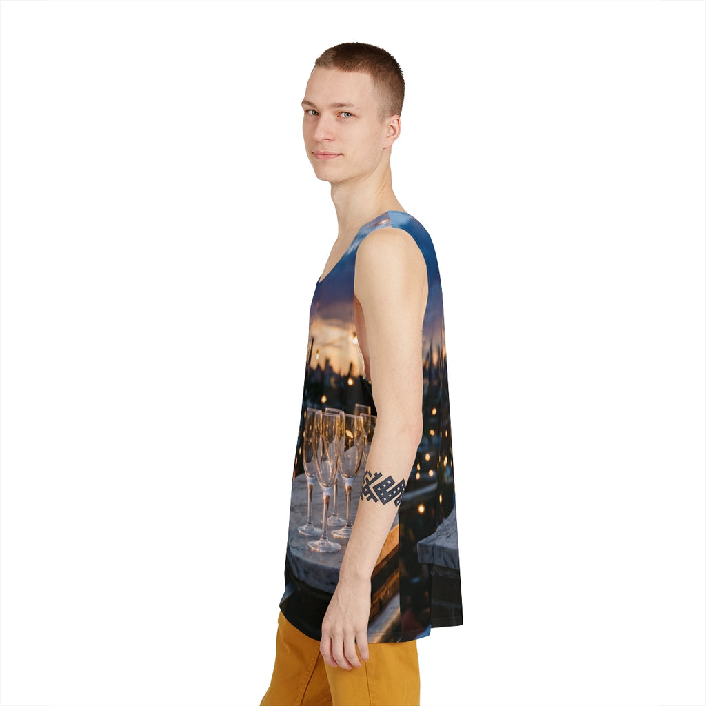Men's Tank - Rooftop Sunset Vibe | Echovira Gallery