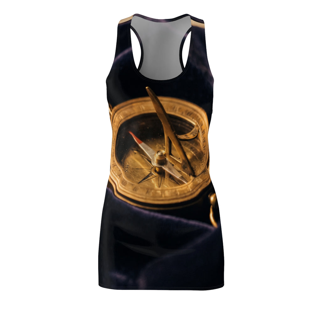 Women's Racerback Dress Vintage Sundial Compass