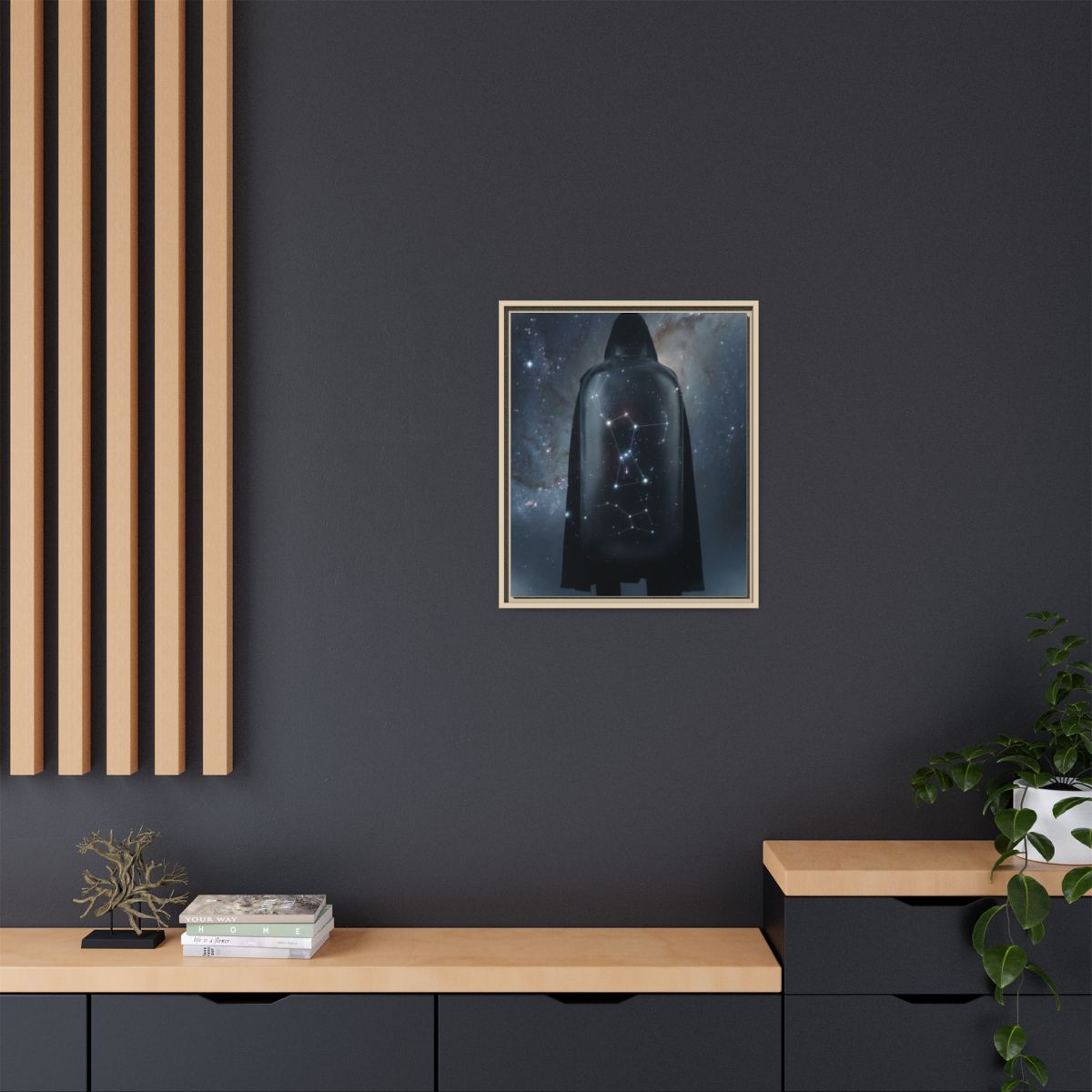 Framed Matte Canvas - Cosmic Sentinel — Natural / 1.25"... |...