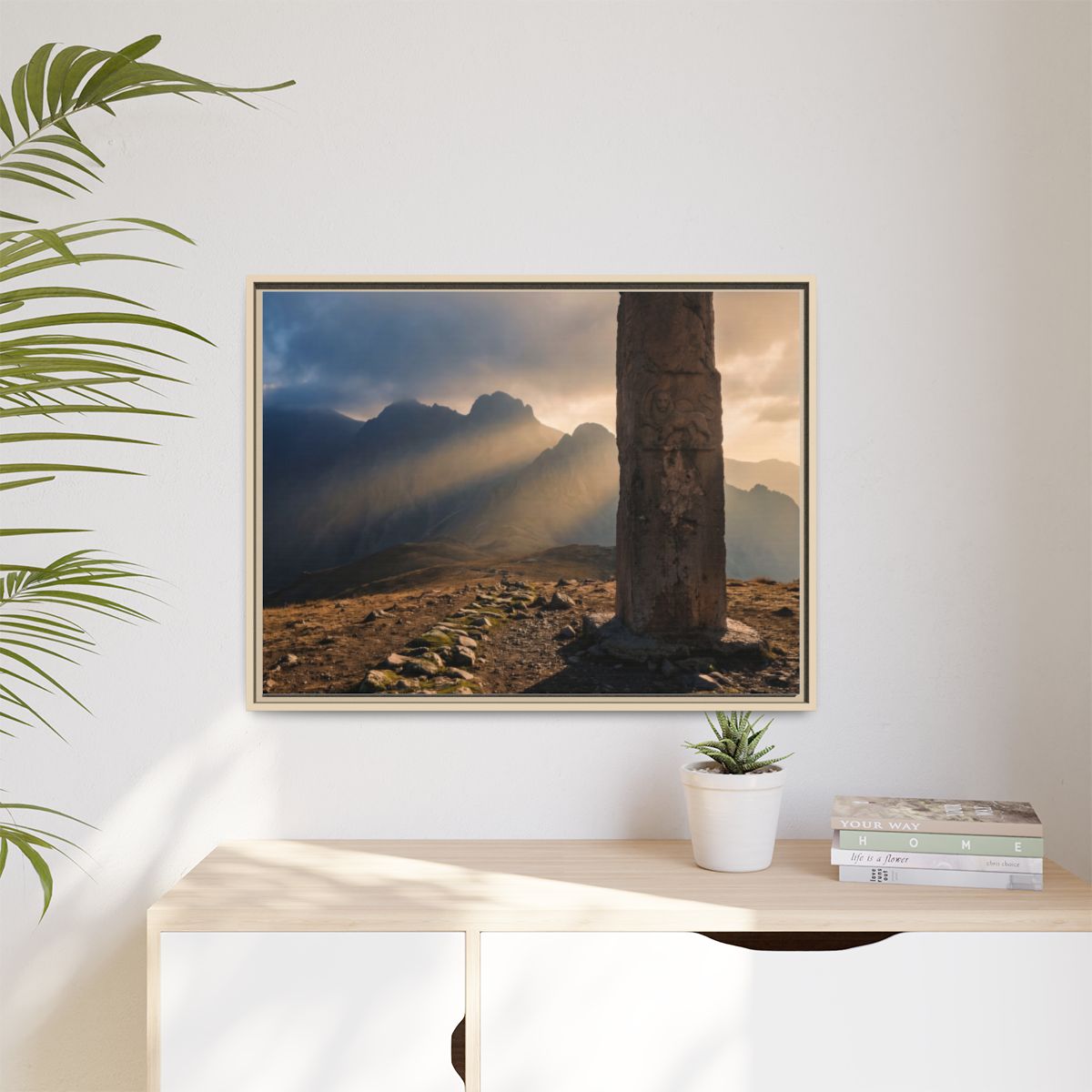 Matte Canvas, Framed - Mystic Monolith Ancient Persian... |...