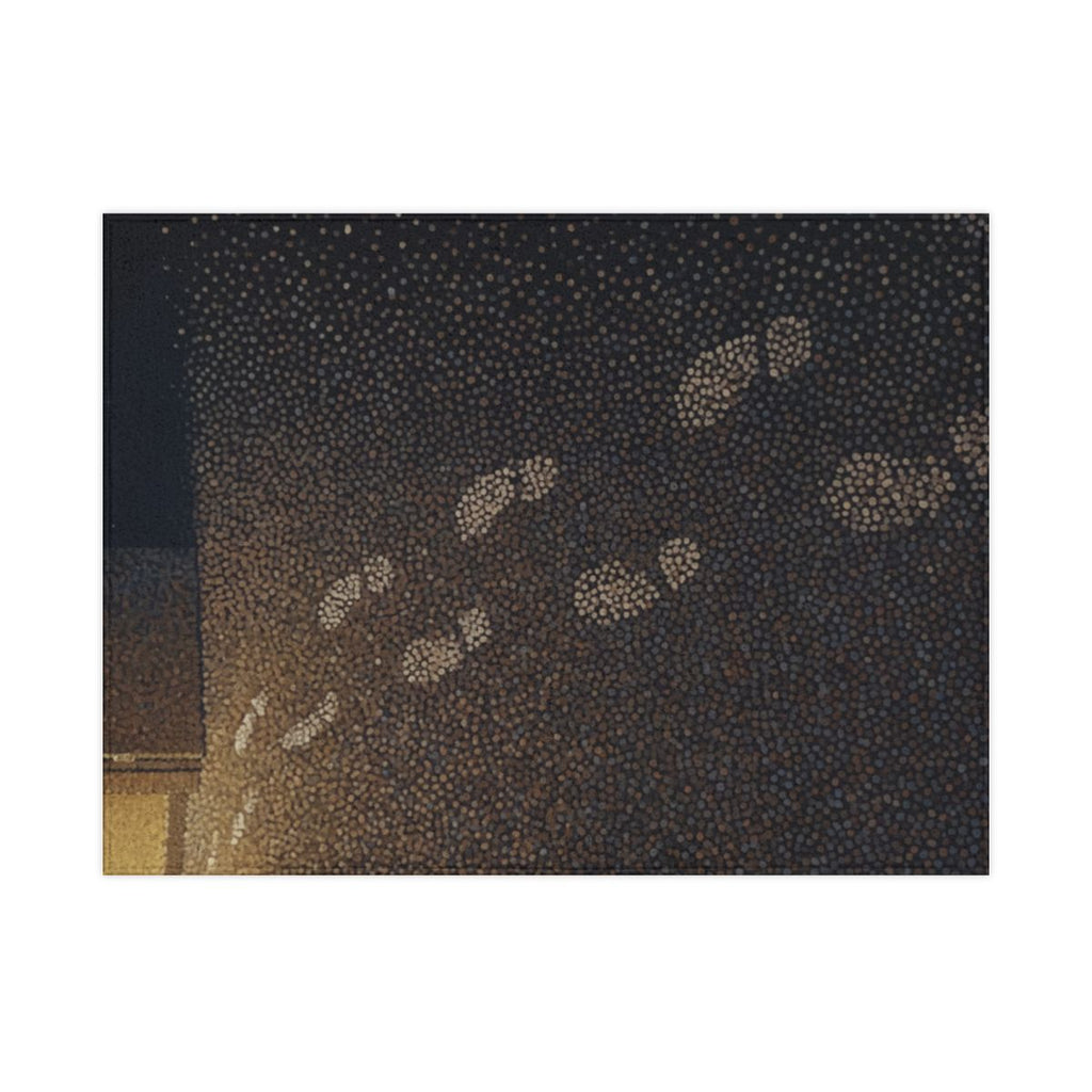 Toddler Blanket Glowing Footsteps Art