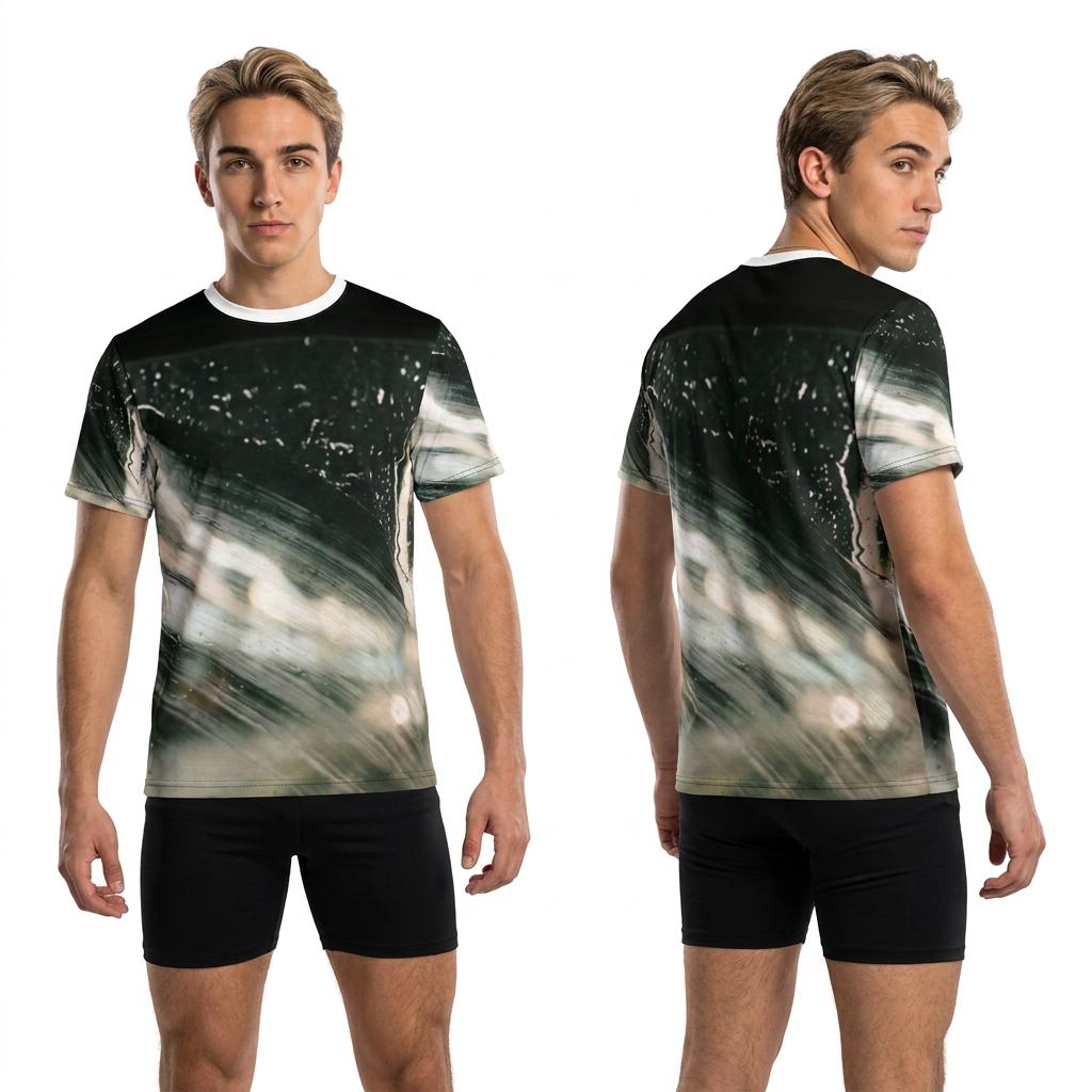 मेंस T-shirt रेनी विंडशील्ड नाइट ड्राइव
