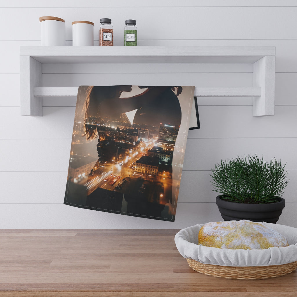 Tea Towels (2pc) - City Twilight Lights | Echovira Gallery