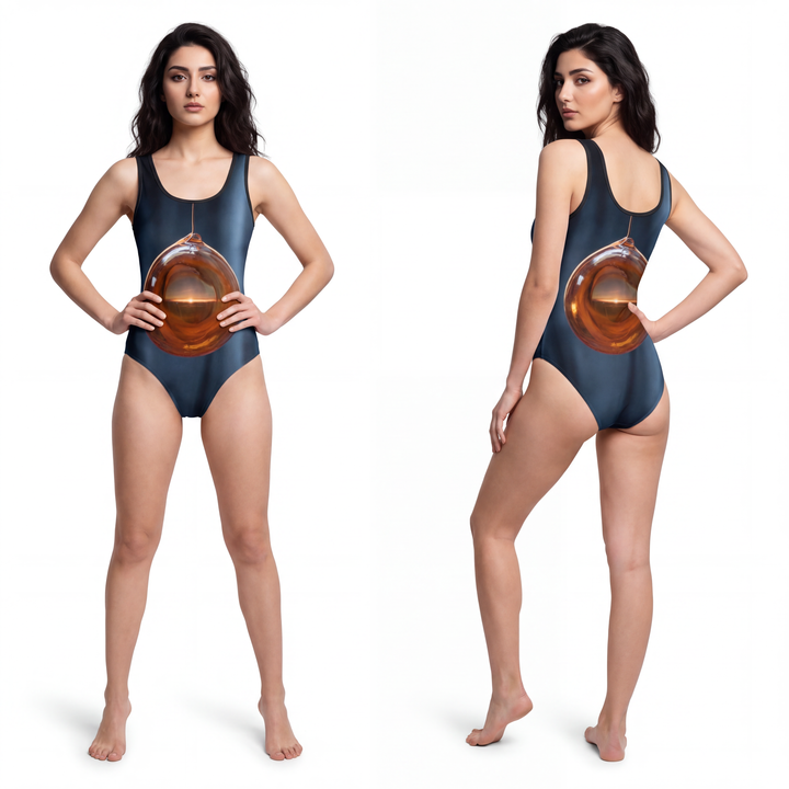 क्लासिक One-Piece Swimsuit - एम्बर होराइज़न ग्लो
