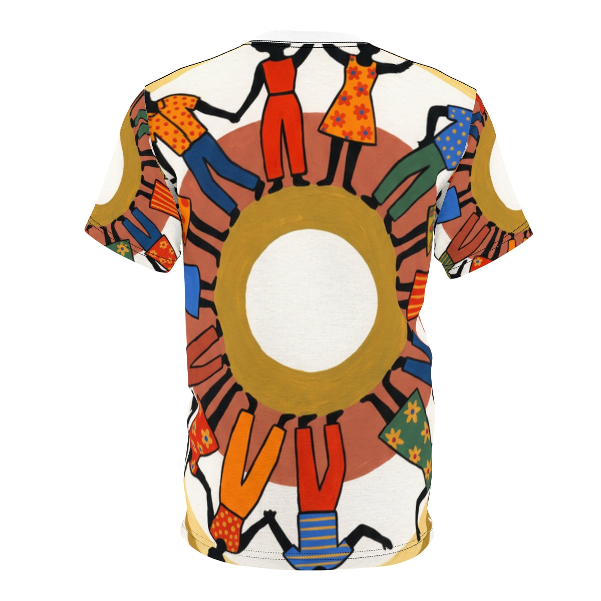 Men's Cut & Sew Tee - Unity Mandala Folk Art | Echovira...