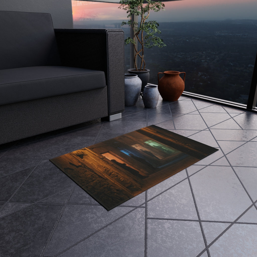 Outdoor Rug - Midnight Echoes Patio Accent | Echovira...