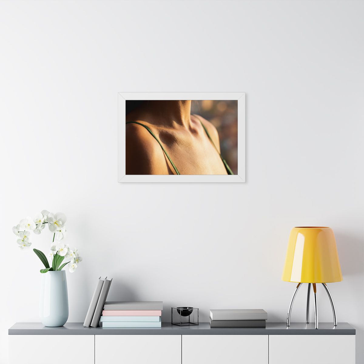 Framed Horizontal Poster - Golden Hour Glow - Minimalist......