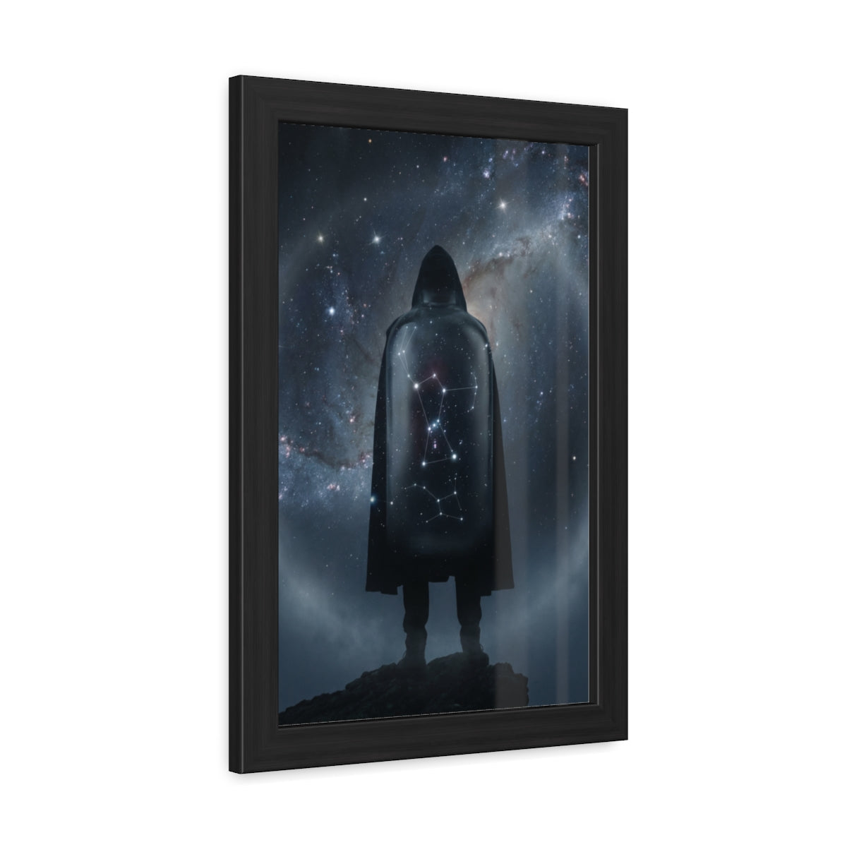 Framed Posters - Cosmic Sentinel Orion Constellation Art —...