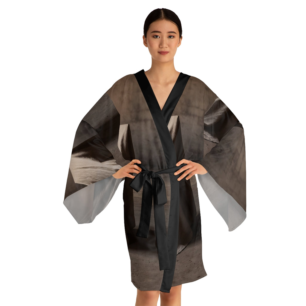 Kimono Robe - Sculptural Stillness Loungewear
