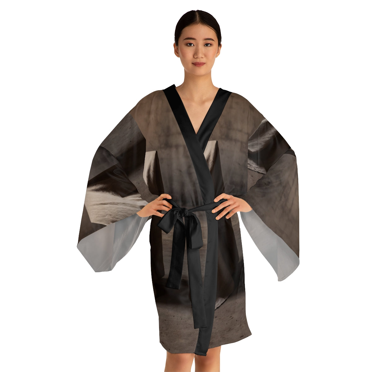 Kimono Robe - Sculptural Stillness Loungewear