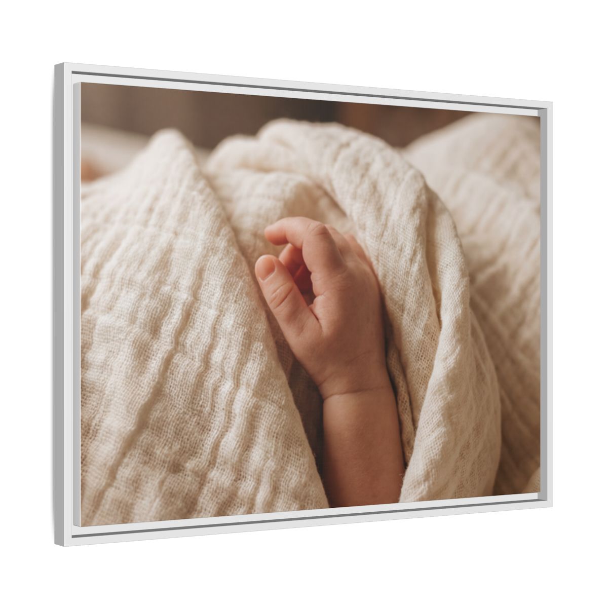 Framed Canvas - Soft Nursery Photography