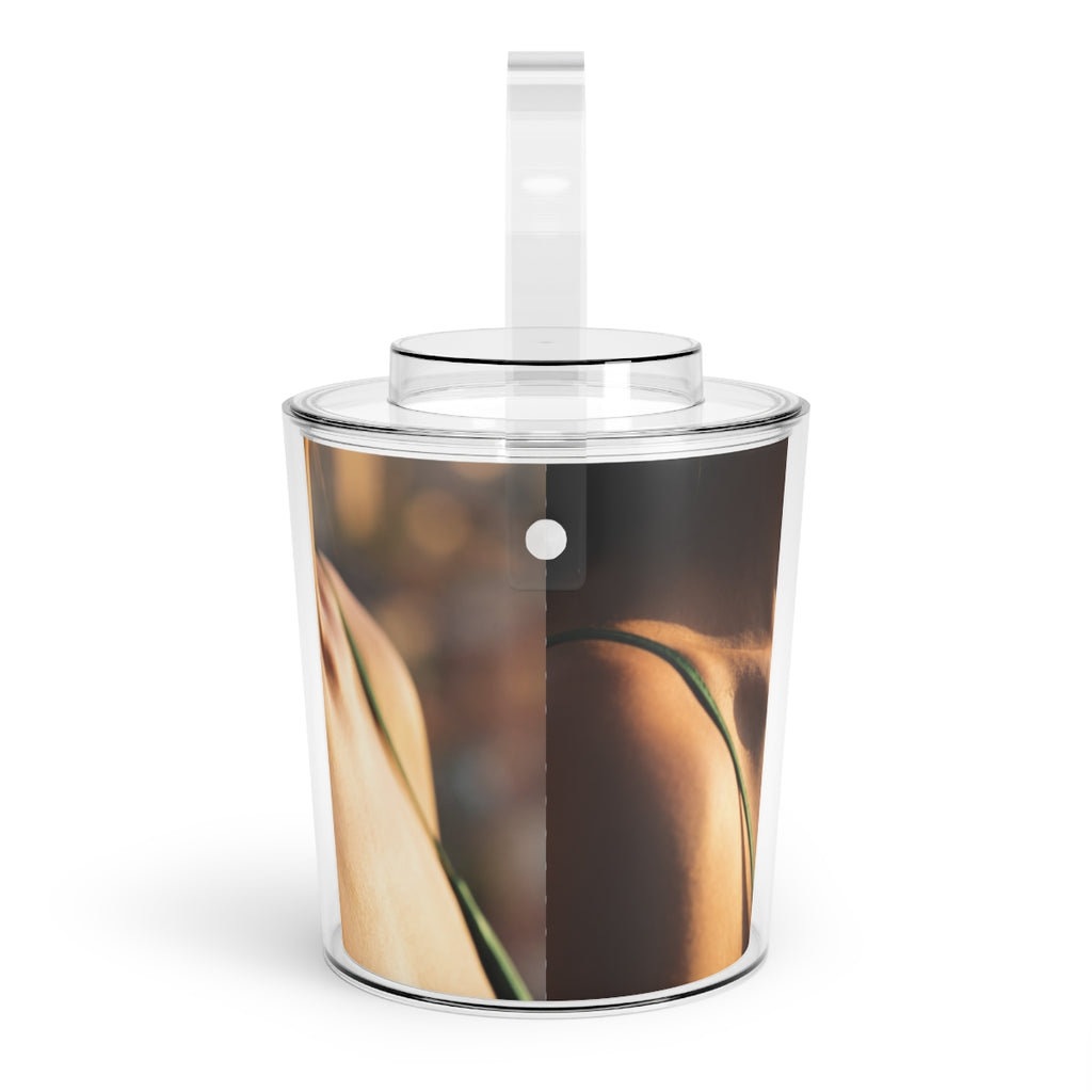 Ice Bucket with Tongs - Golden Hour Barware